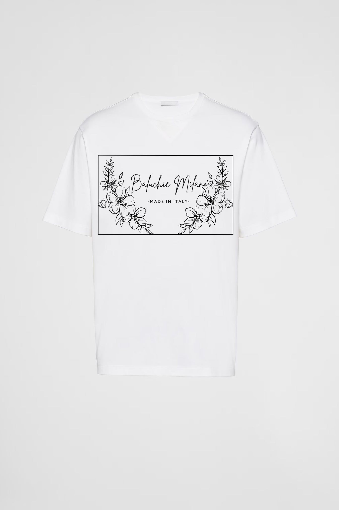 The Fioritura Tee - Bianco - Baluchie® MilanoT-ShirtS