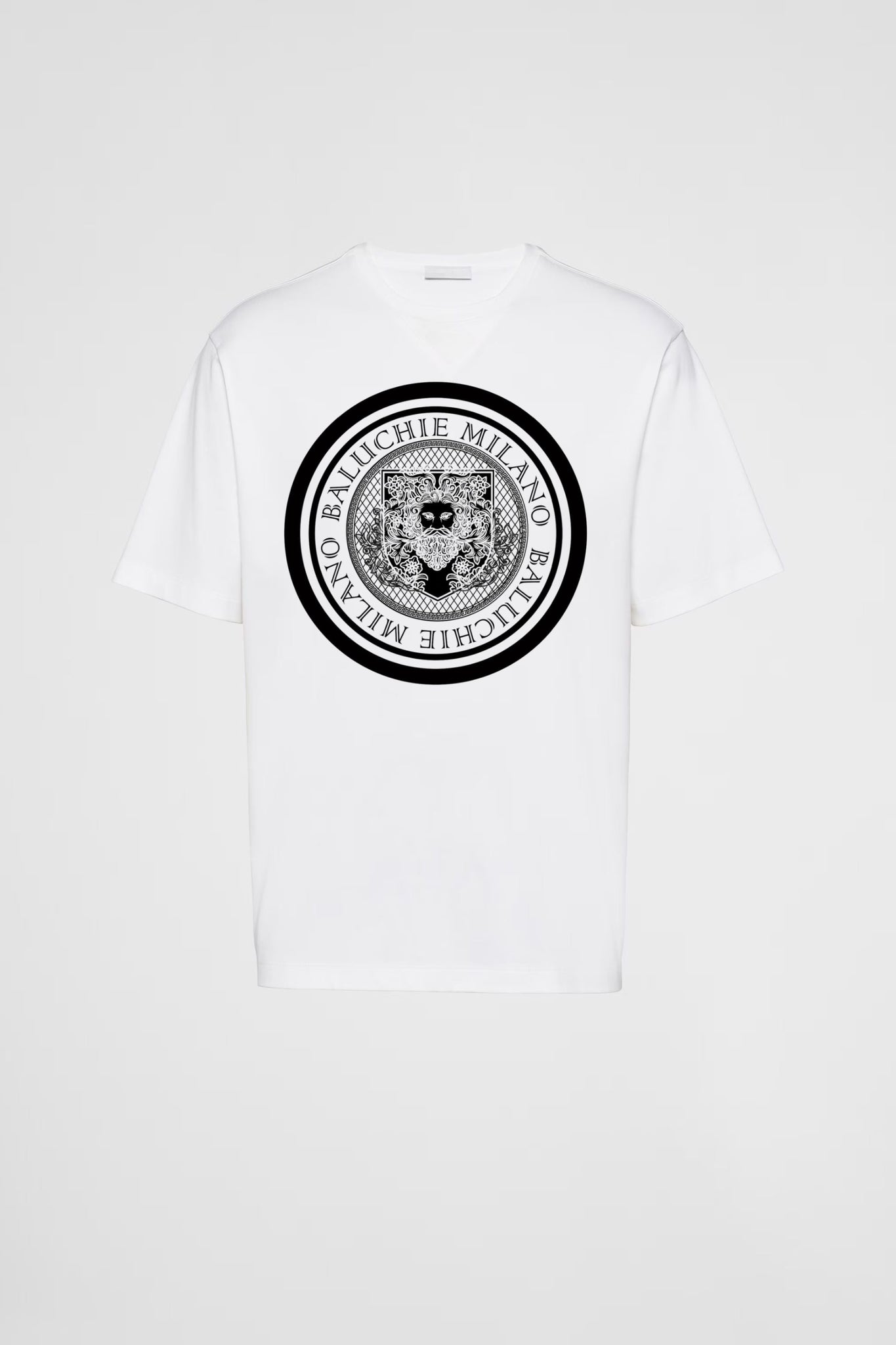 The Milano Emblem Tee - Bianco - Baluchie® MilanoT-ShirtWhite